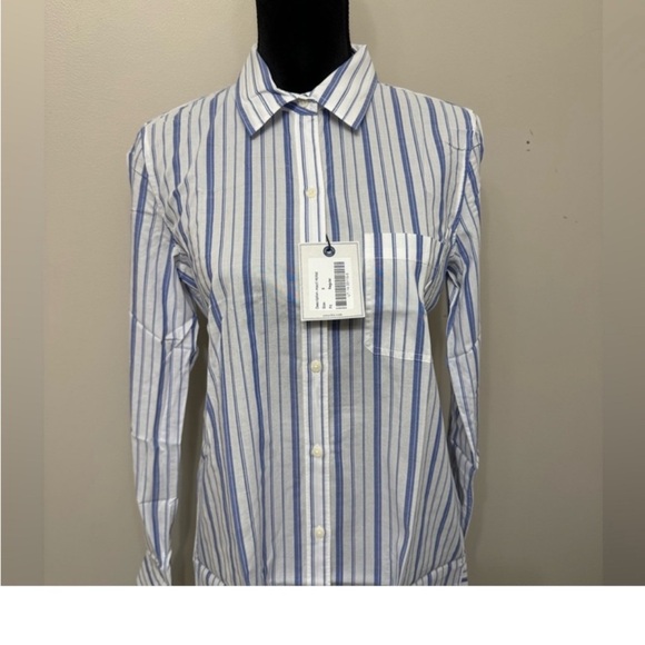 Untuckit Women’s Pinot Perse Striped Button Up - Picture 3 of 3